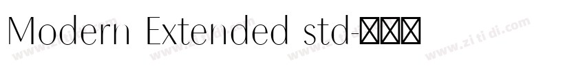 Modern Extended std字体转换